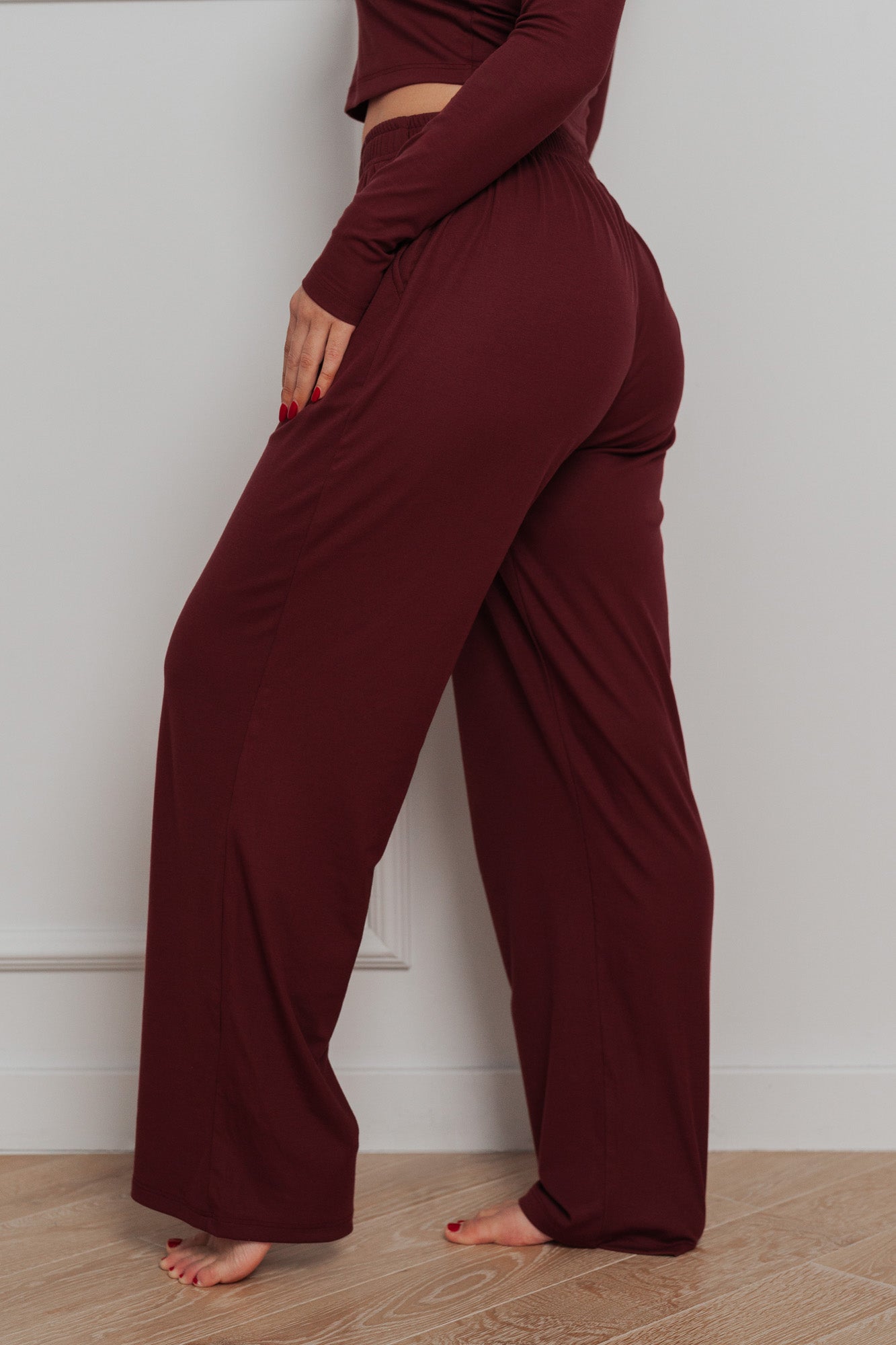 EASE PYJAMA BUNDLE - BURGUNDY (2-PIECE)