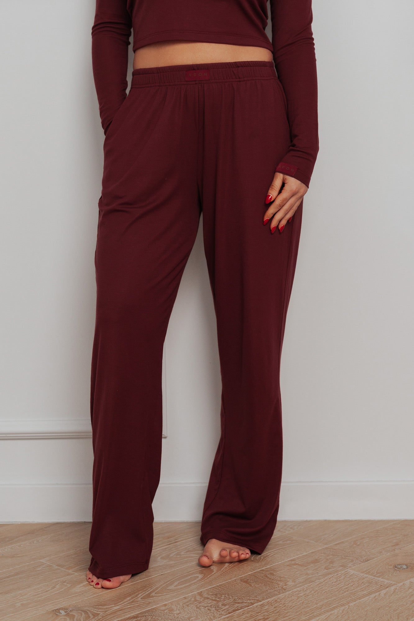 EASE PYJAMA BUNDLE - BURGUNDY (2-PIECE)