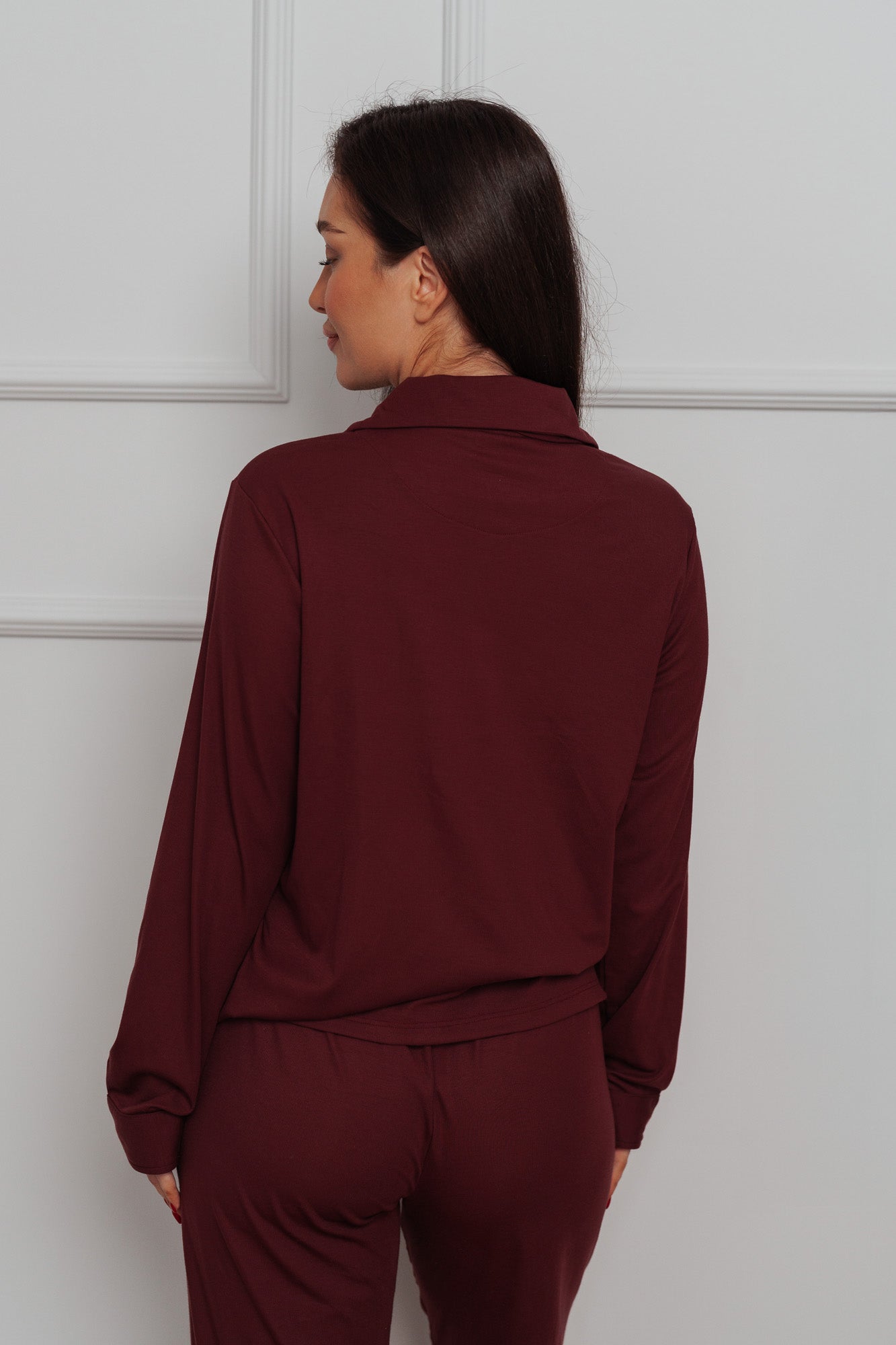 EASE PYJAMA BUNDLE - BURGUNDY (2-PIECE)