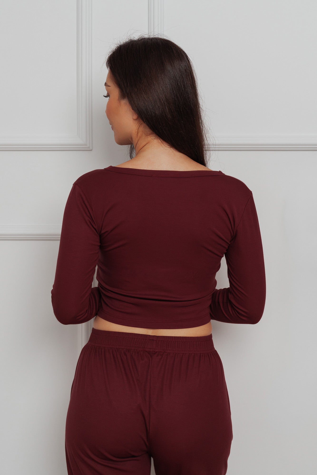 EASE PYJAMA BUNDLE - BURGUNDY (2 - PIECE) - Aeon Athletics