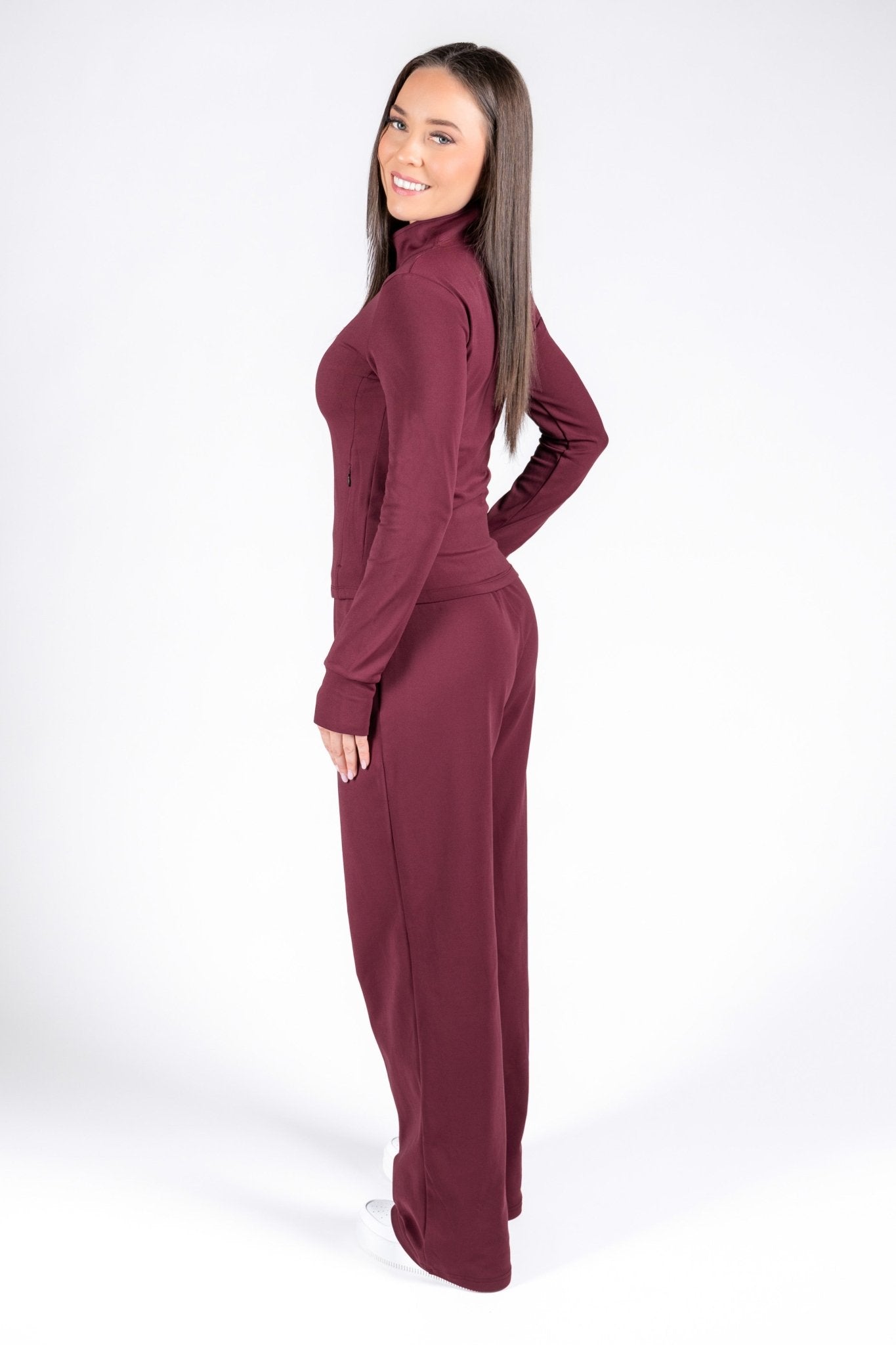 SECOND SKIN TRACKSUIT BUNDLE - BURGUNDY (2 - PIECE) - Aeon Athletics