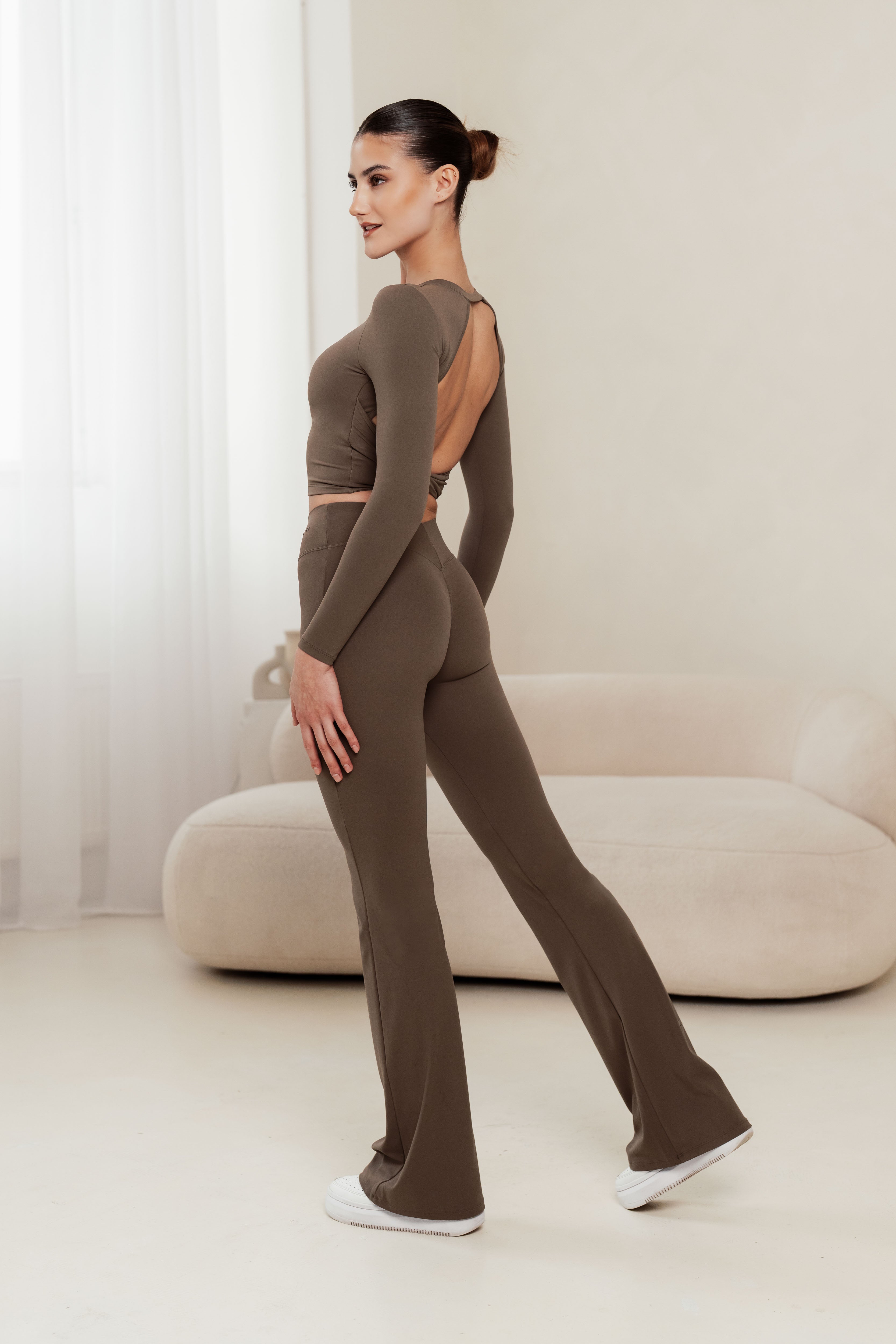 SECOND SKIN SCULPT FLARED LEGGINGS