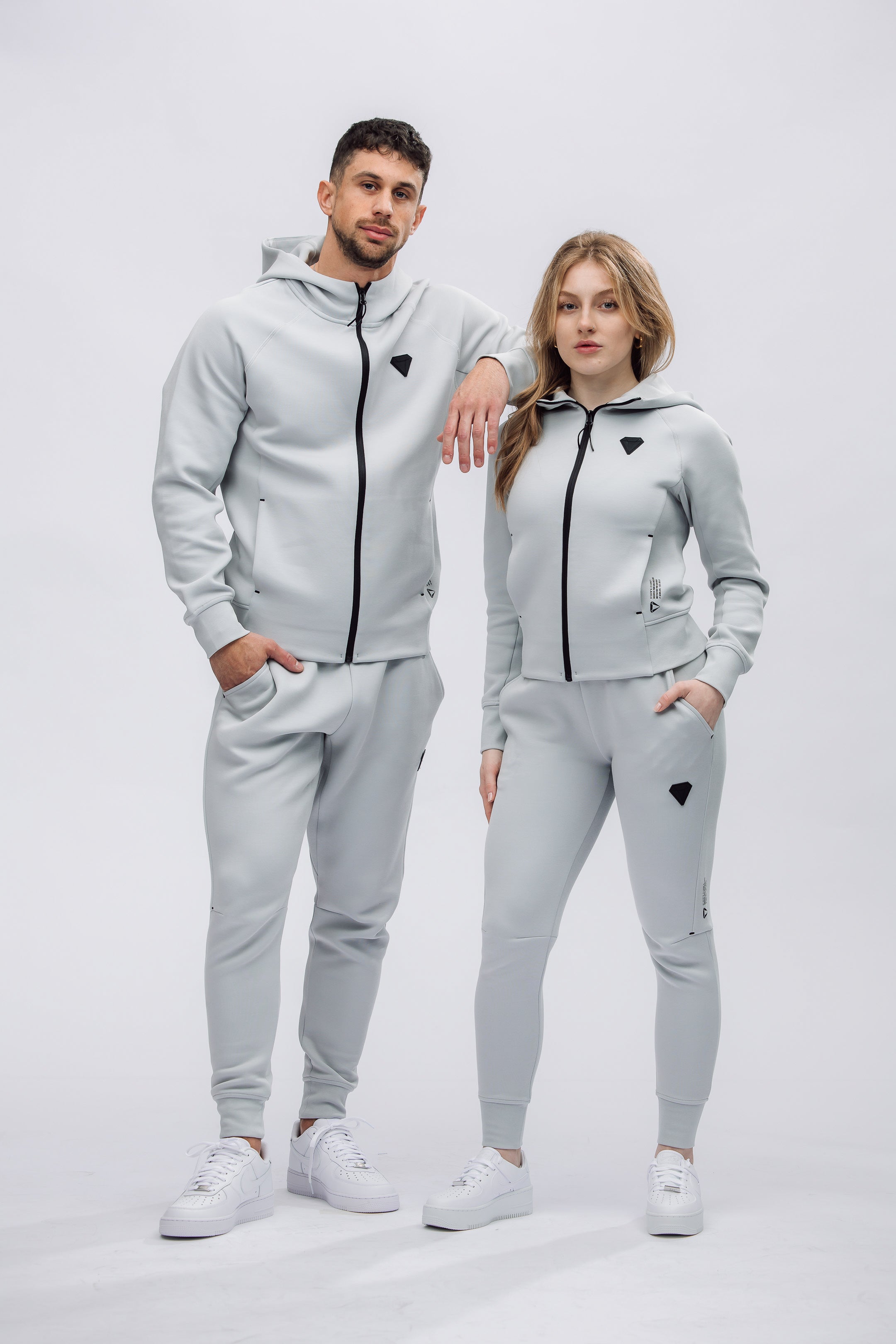 TECHFIT WOMENS TRACKSUIT BUNDLE - WOLF GREY (2-PIECE)