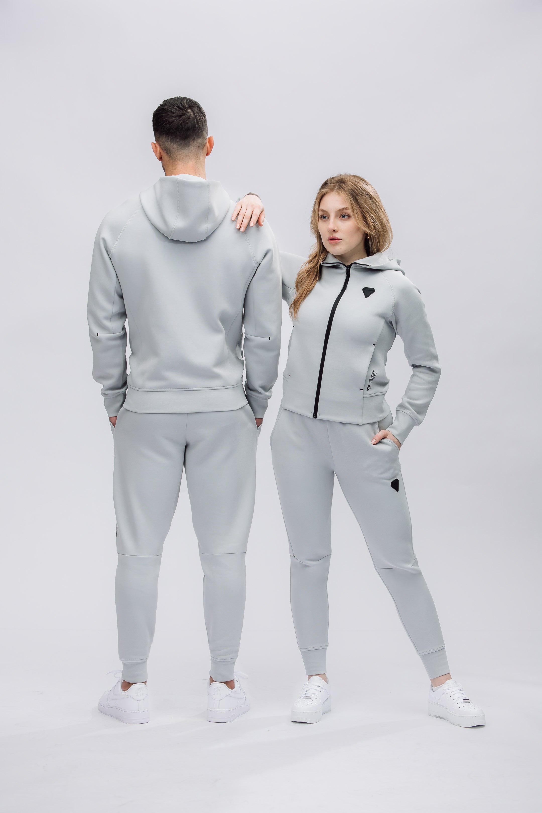 TECHFIT WOMENS TRACKSUIT BUNDLE - WOLF GREY (2-PIECE)