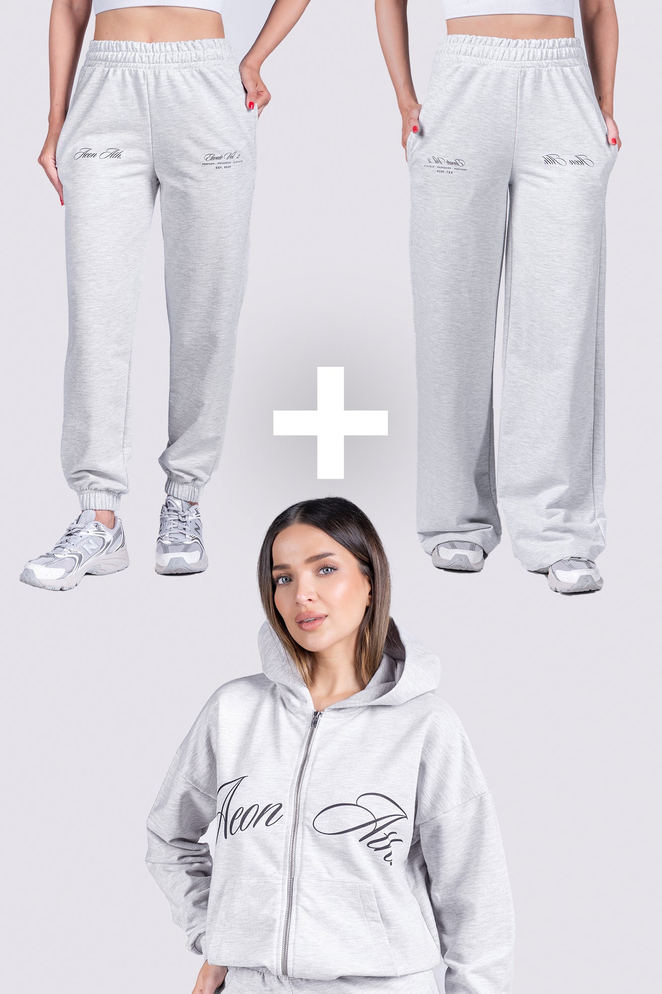 ELEVATE TRACKSUIT BUNDLE - HEATHER GREY (3-PIECE)