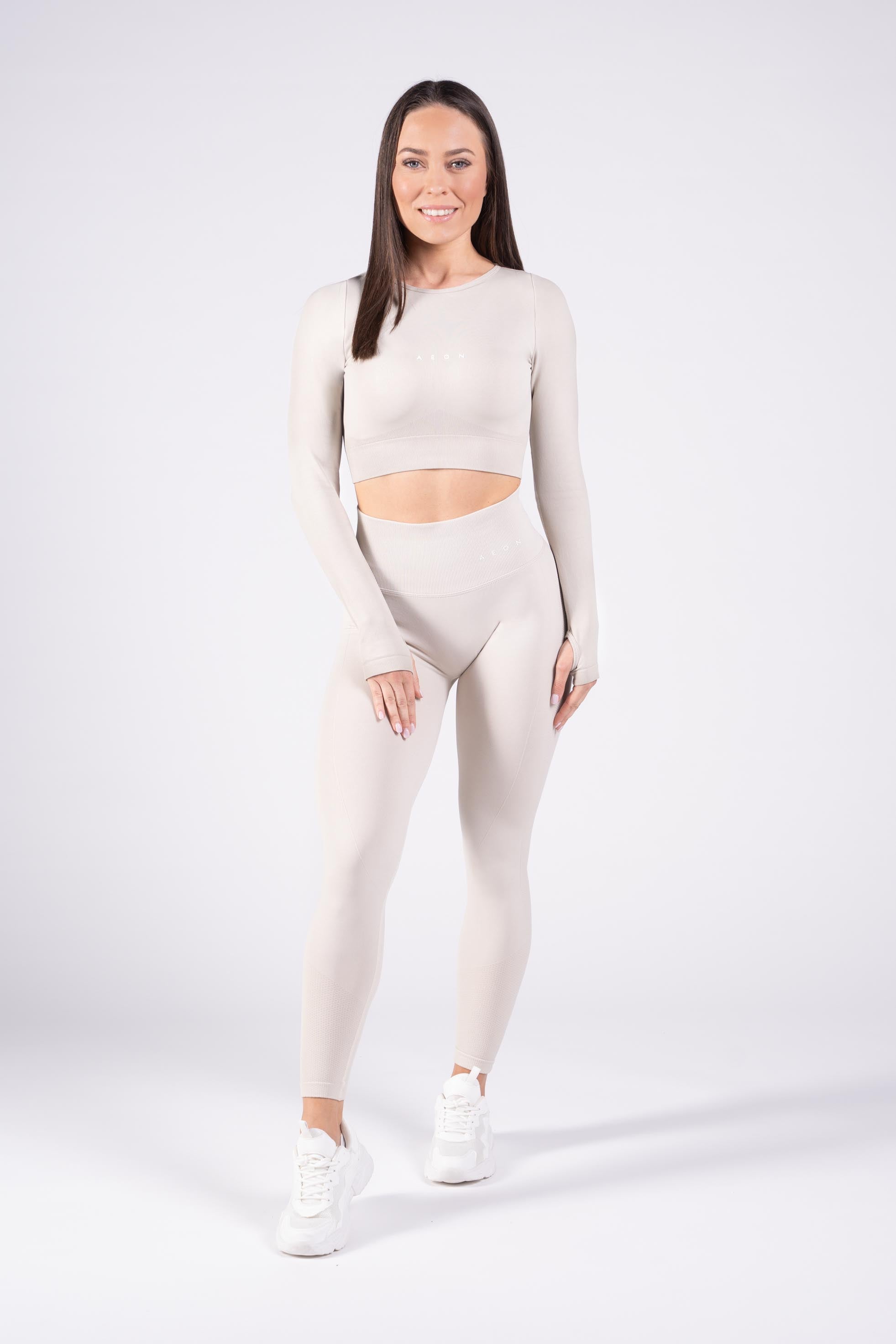 MOTION SEAMLESS LONG SLEEVE CROP TOP