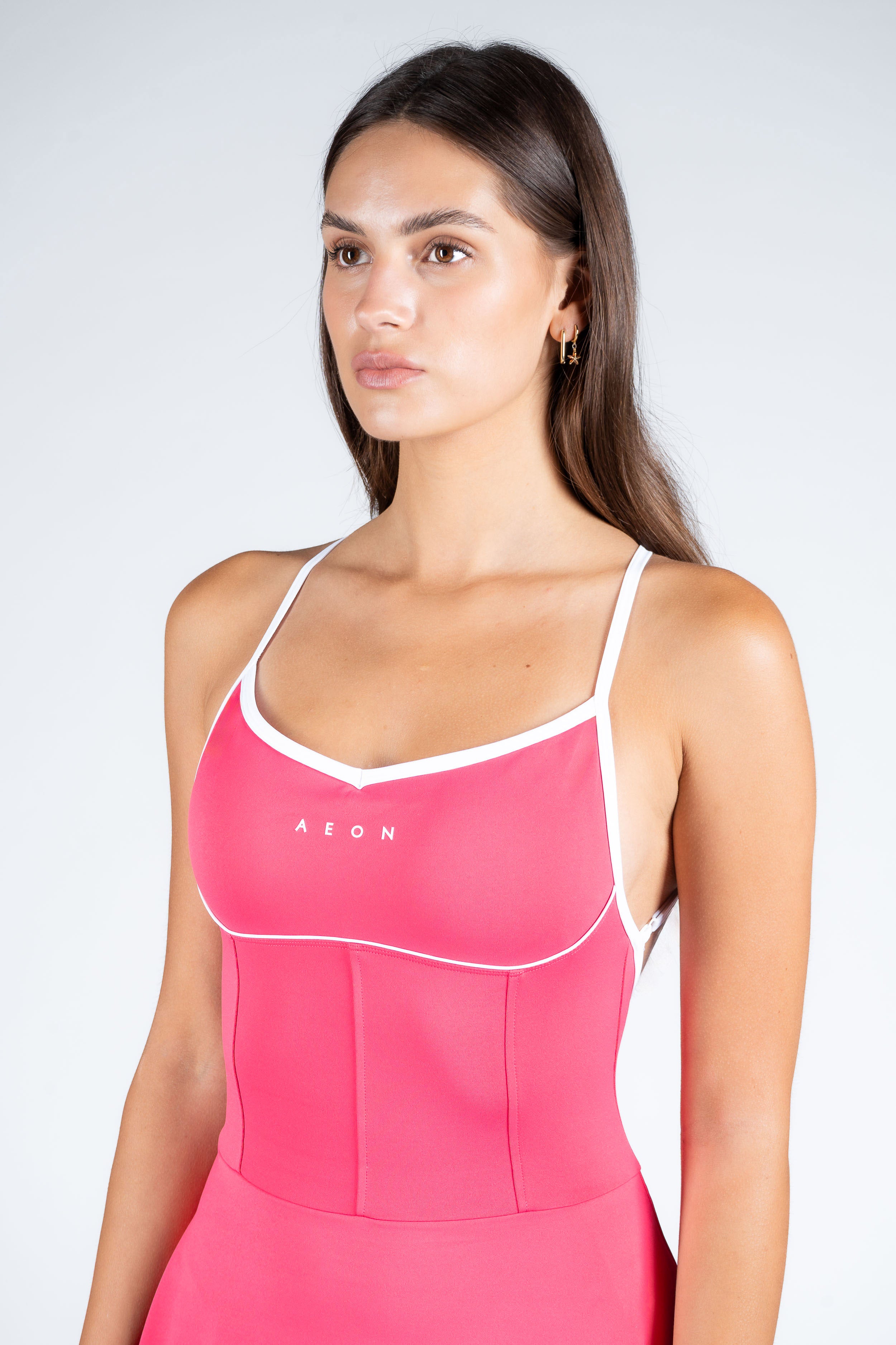 SECOND SKIN CONTRAST DRESS