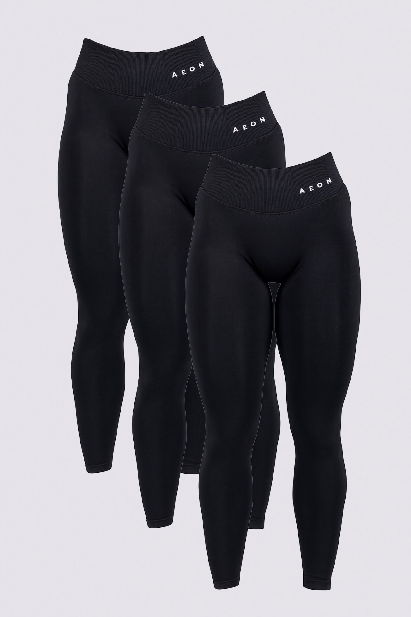 SIGNATURE SEAMLESS LEGGINGS BUNDLE - BLACK (3-PIECES)