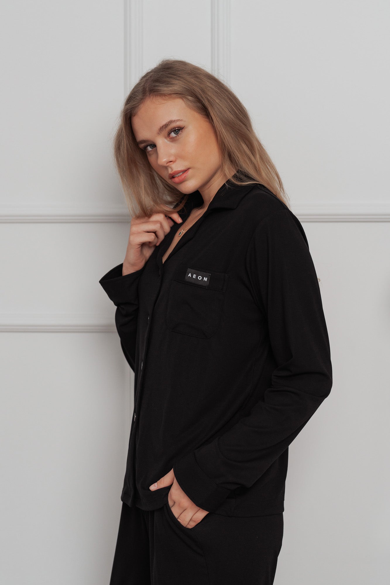 EASE PYJAMA BUNDLE - BLACK (2 - PIECE) - Aeon Athletics