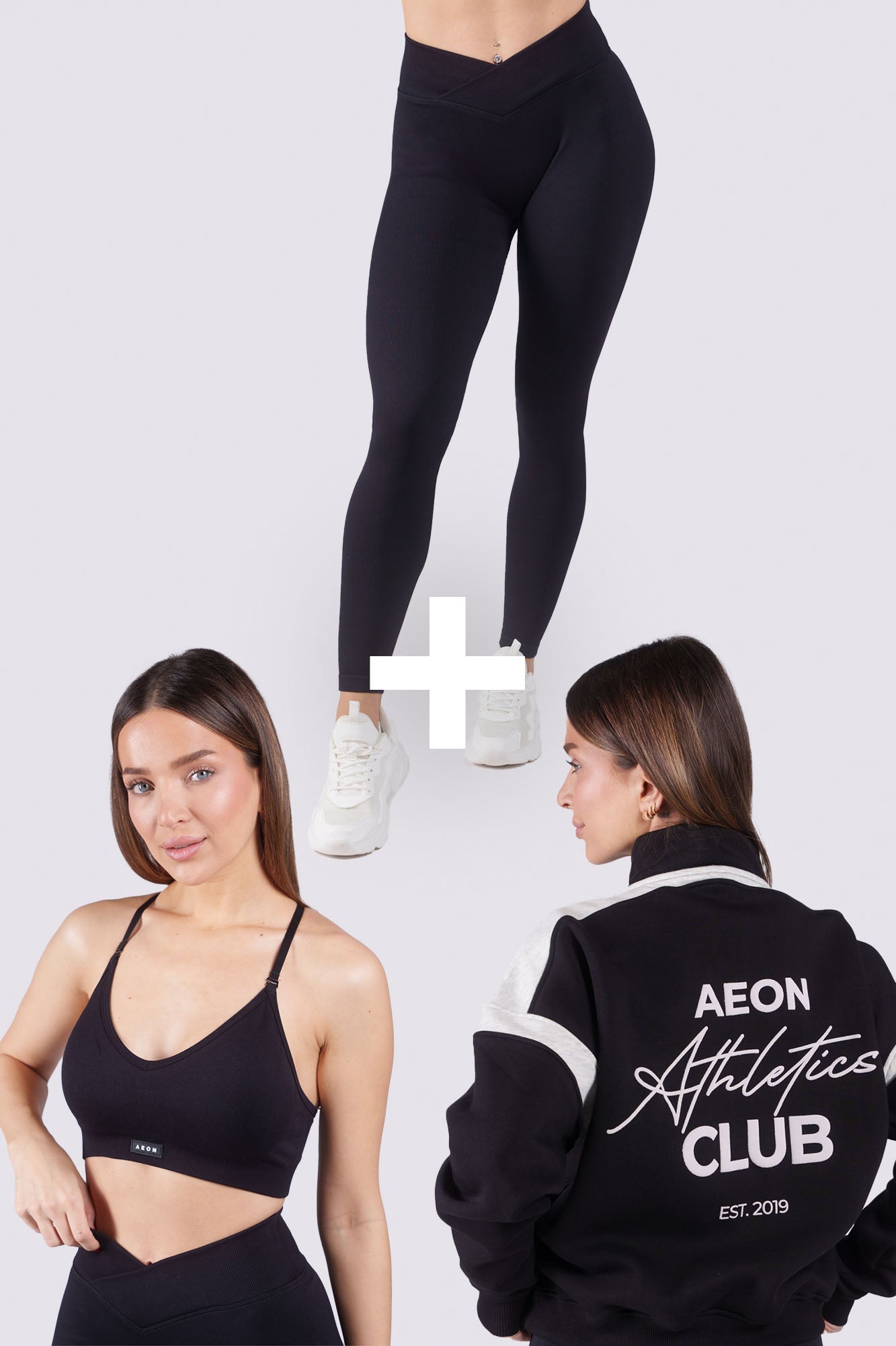 EMPOWER BUNDLE - ROYAL BLACK (3 - PIECE) - Aeon Athletics