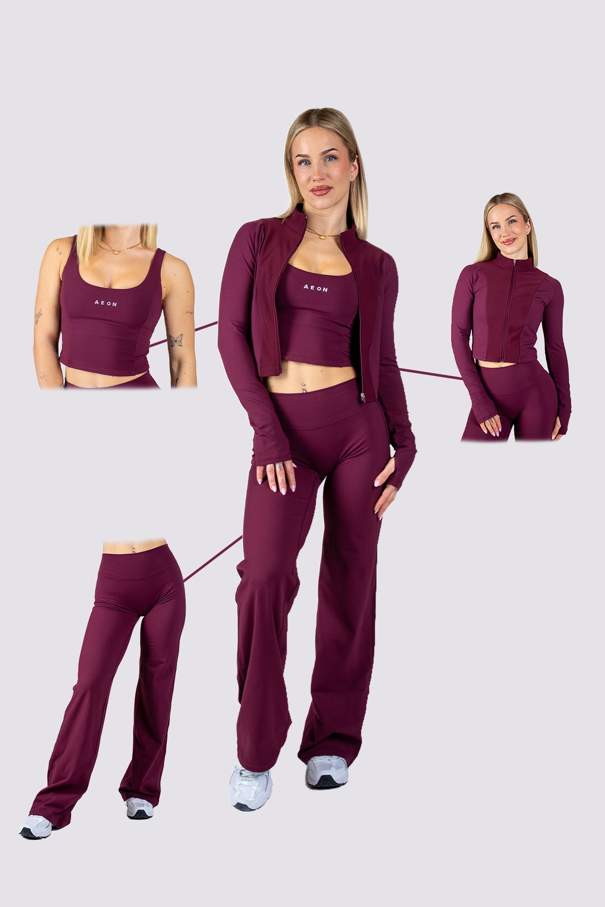 FLEXMOTION BUNDLE - BURGUNDY (3 - PIECE) - Aeon Athletics
