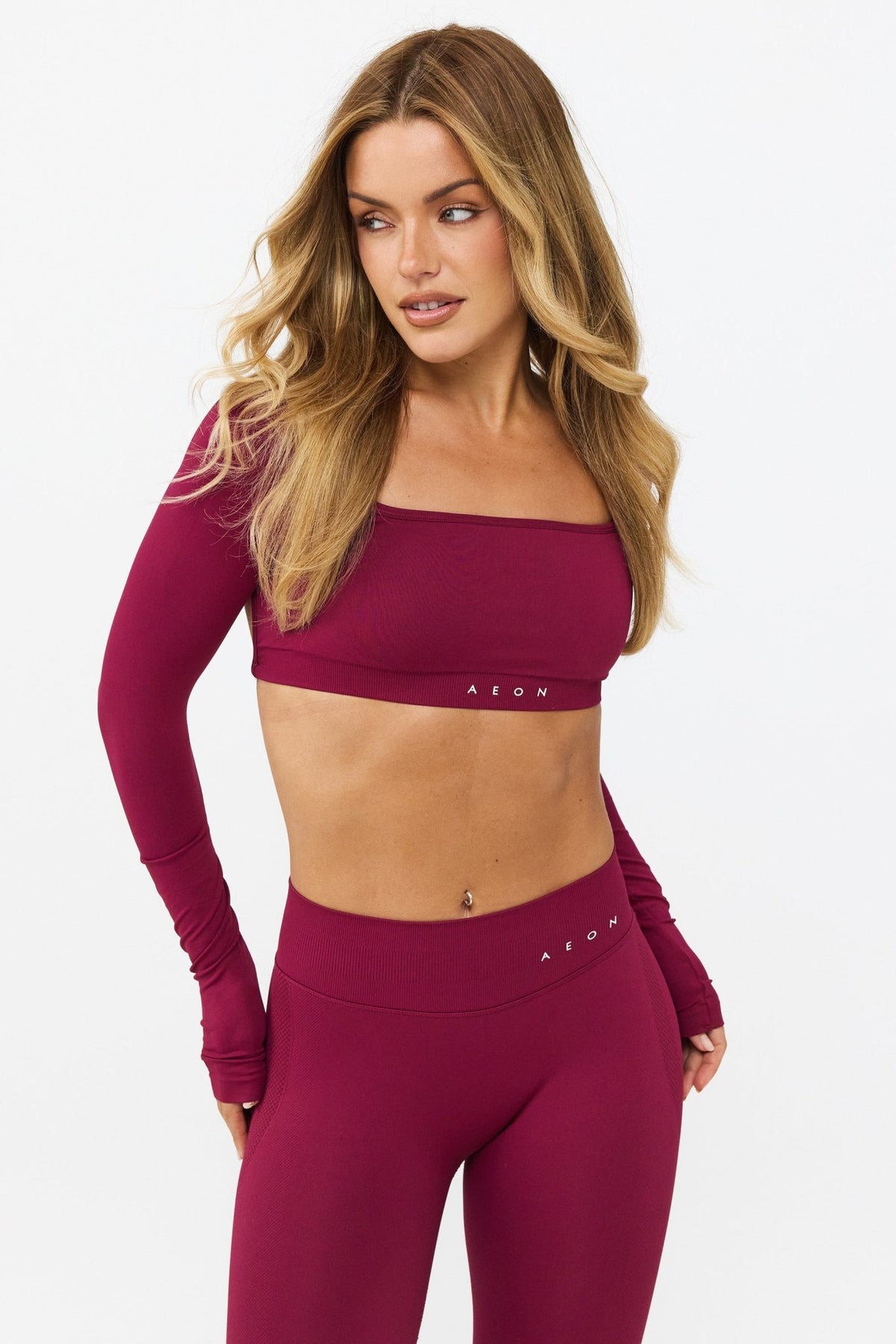 MOTION LONG SLEEVE CROP TOP V2 - Aeon Athletics