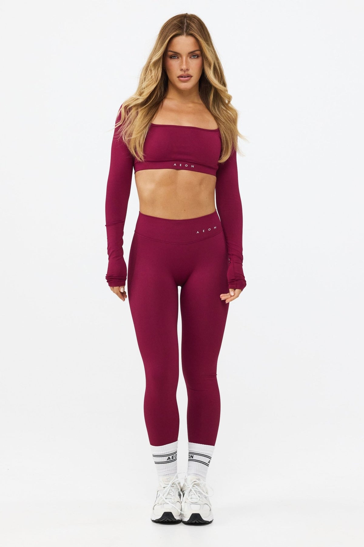 MOTION LONG SLEEVE CROP TOP V2 - Aeon Athletics