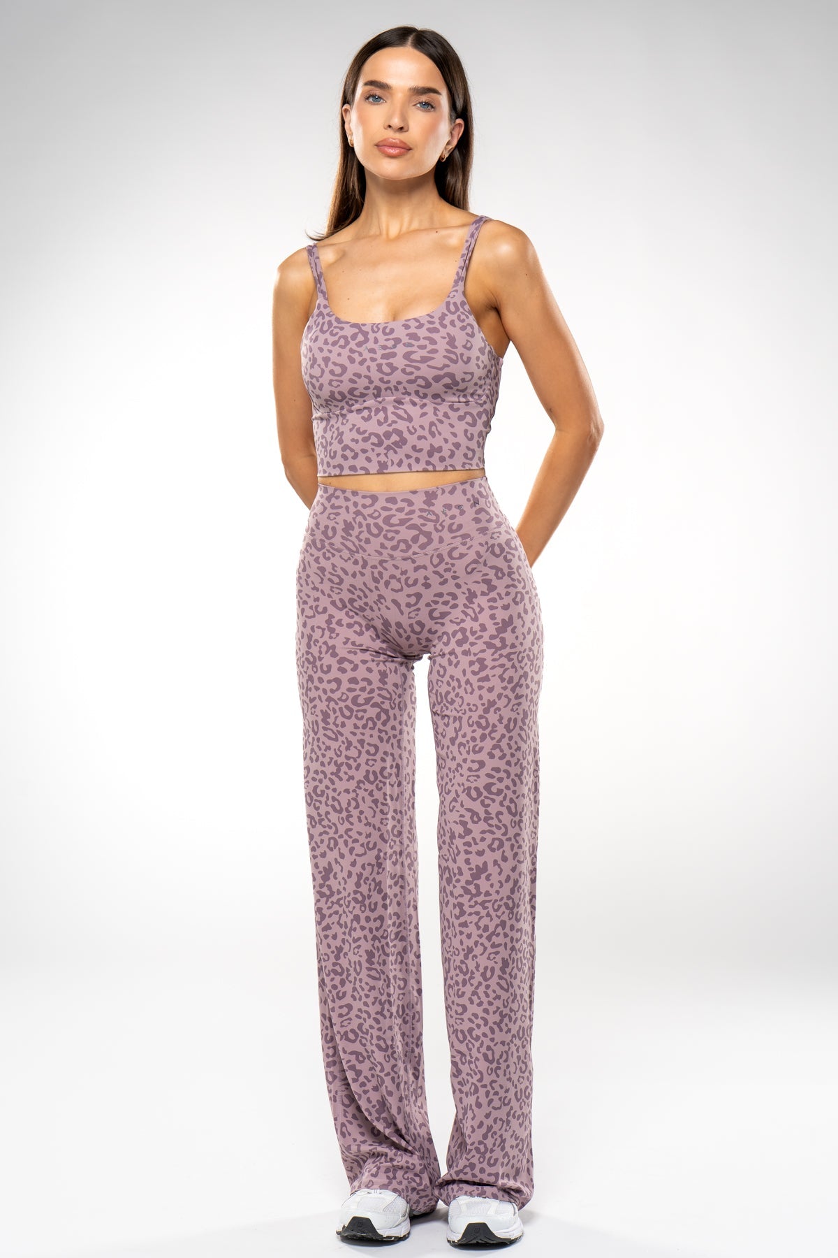 SECOND SKIN WIDE LEG LEO LEGGINGS - Aeon Athletics